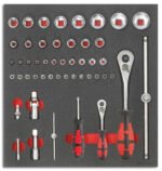 FORMAT tool module socket wrench 1/4+1/2" 2/3.