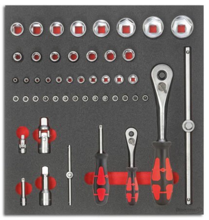 FORMAT tool module socket wrench 1/4+1/2" 2/3.