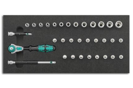 WERA tool module 1/3 socket wrench 1/4" cyclop and holding function