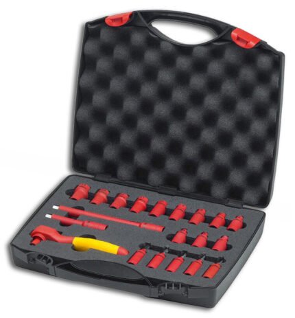 WIHA socket set 1/4" VDE 20-piece, in case