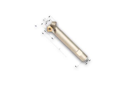 PRAMET chamfer milling cutter 45 degrees with IK D25mm Z 3 for SOMT09