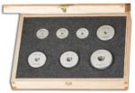 BOSS thread gauge ring set, 7 pieces in wooden case M3-M12