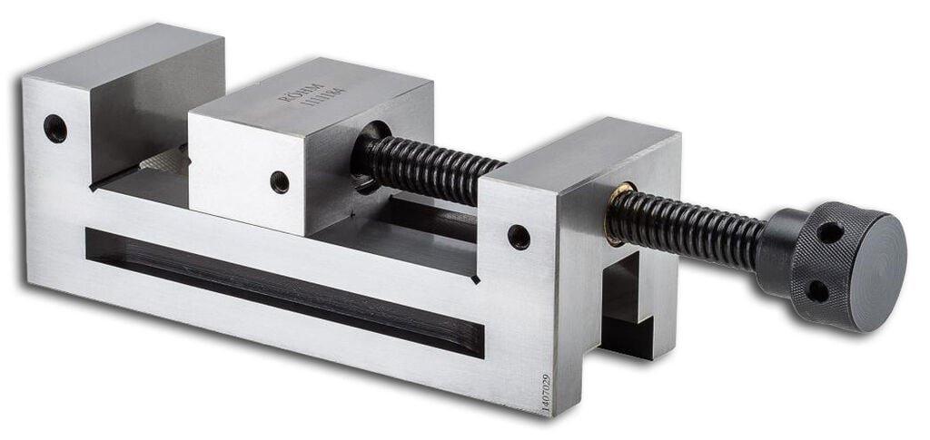 qwz115742-schatten_833676-2 RÖHM precision clamp PL-G, with threaded spindle size 1 - 70 mm, clamping width: 100 mm