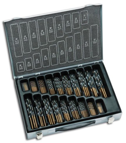 ALPEN HSS twist drill set, steam-treated, 25°-30°