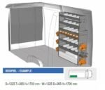 Brillmobil in-vehicle equipment Mercedes Benz Sprinter from 2018 passenger side 1225x365x1700 mm (Block 01)