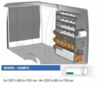 Brillmobil in-vehicle equipment Mercedes Benz Sprinter from 2006 passenger side 1225x365x1700 mm (Block 09)