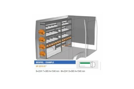Brillmobil in-vehicle equipment Mercedes Benz Sprinter from 2006 driver's side 2241x365x1540 mm (Block 01)