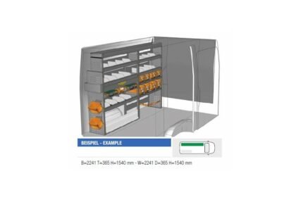 Brillmobil in-vehicle equipment Mercedes Benz Sprinter from 2006 driver's side 2241x365x1540 mm (Block 02)