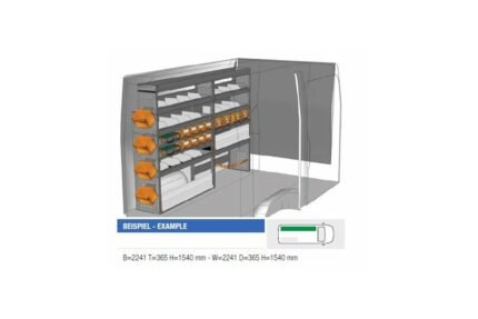 Brillmobil in-vehicle equipment Mercedes Benz Sprinter from 2006 driver's side 2241x365x1540 mm (Block 04)