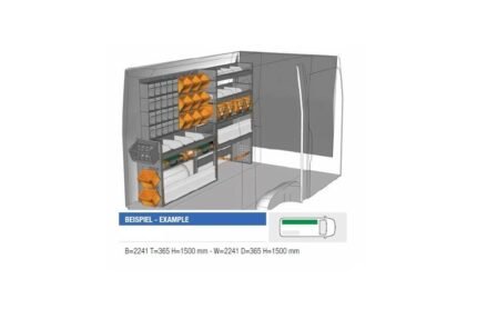 Brillmobil in-vehicle equipment Mercedes Benz Sprinter from 2006 driver's side 2241x365x1500 mm (Block 07)