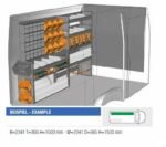 Brillmobil in-vehicle equipment Mercedes Benz Sprinter from 2006 driver's side 2241x365x1500 mm (Block 07)