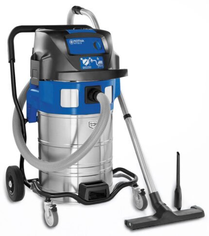 NILFISK wet/dry vacuum cleaner, 70Ltr Attix 961-01 / 2X1500 Watt / Push+Clean