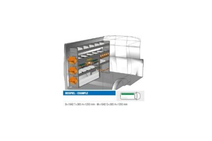 Brillmobil in-vehicle equipment Volkswagen Transporter T6 driver's side 1942x365x1200 mm (Block 08)