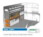 Brillmobil in-vehicle equipment Volkswagen Transporter T6 driver's side 1942x365x1200 mm (Block 10)