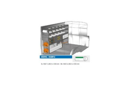 Brillmobil in-vehicle equipment Volkswagen Transporter T6 driver's side 1942x365x1200 mm (Block 11)